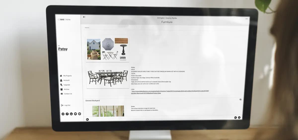 cosee on a desktop computer